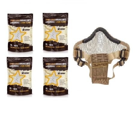 4 - BBs Spirit Field BIO 0.20gr 1Kg/5000rnds Bag * - Envío gratuito a península (España)